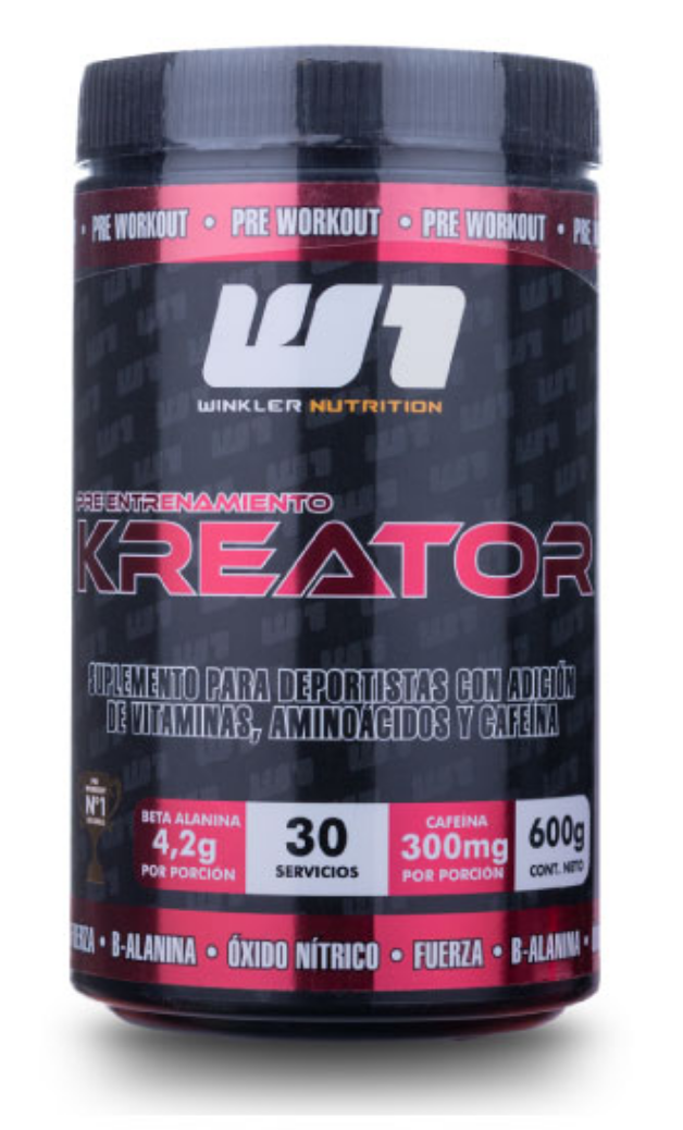 Pre entreno Kreator 600 grs. (30 servicios)