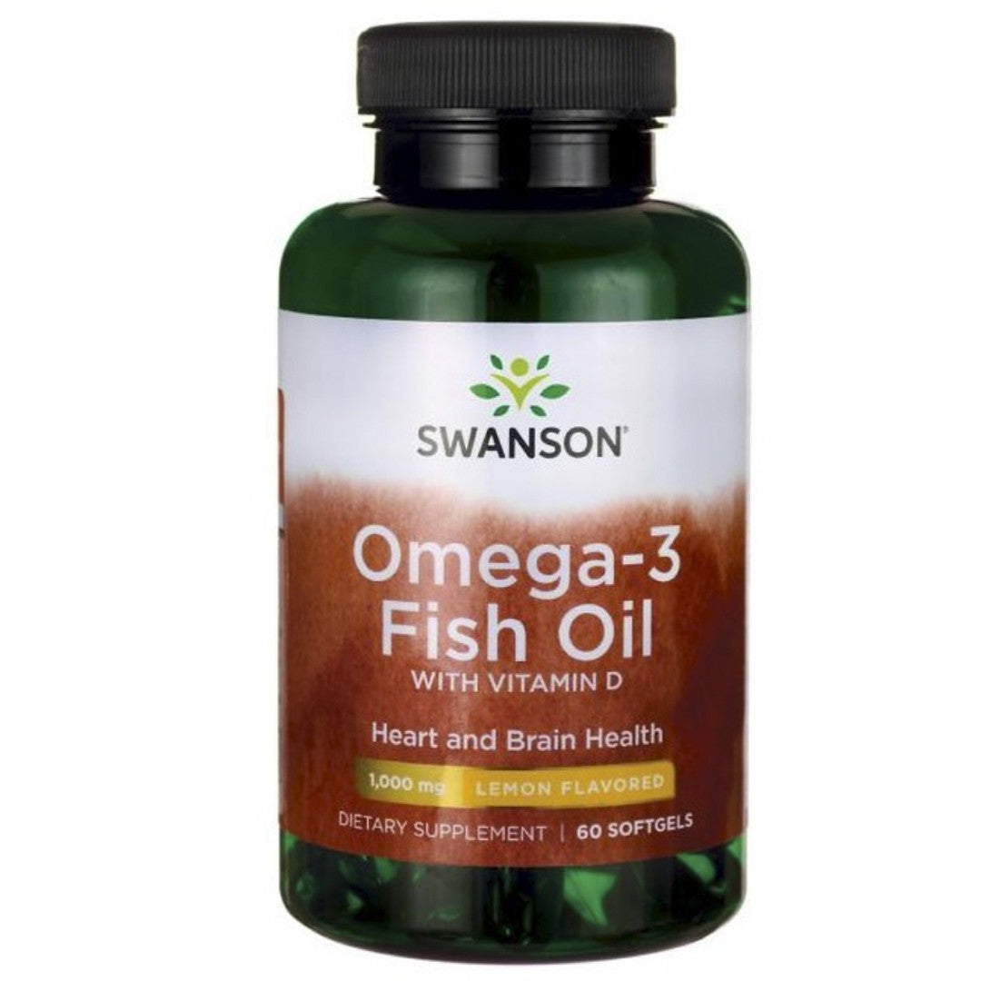 Omega 3 + vitamina D (60 Softgel) Swanson--One Nutrition-SWANSON