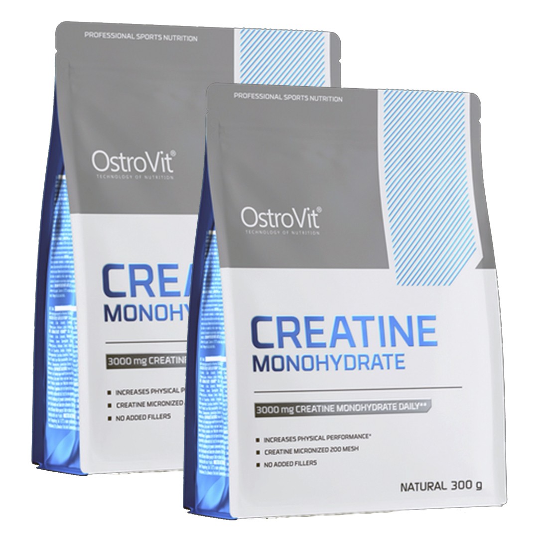 2 UNI. CREATINA (300gr) MONOHIDRATO BOLSA OSTROVIT--One Nutrition-One Nutrition