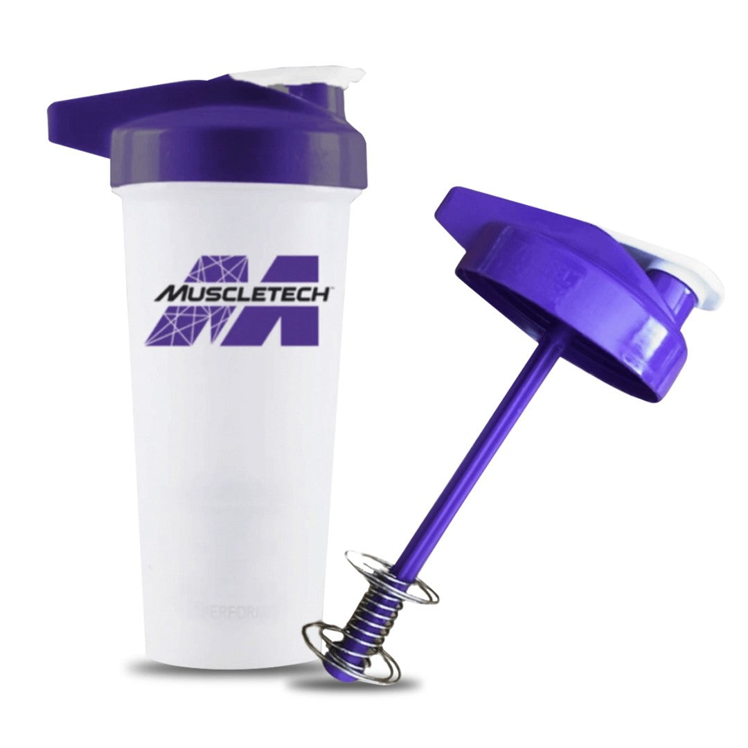 Shaker (700 cc) White Purple MUSCLETECH--One Nutrition-MUSCLETECH