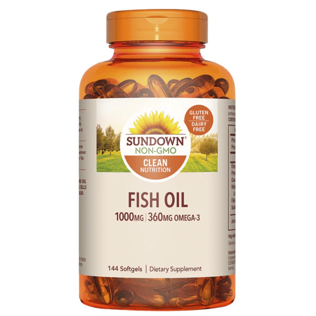 Fish Oil 1000mg (144 Softgel) Sundown--One Nutrition-SUNDOWN NATURALS
