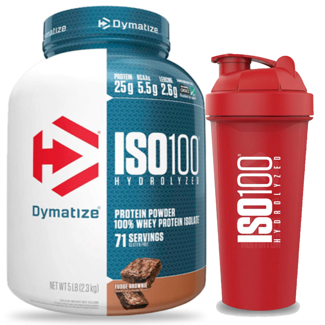 ISO 100 (5LB) DYMATIZE + SHAKER DYMATIZE EDICIÓN LIMITADA