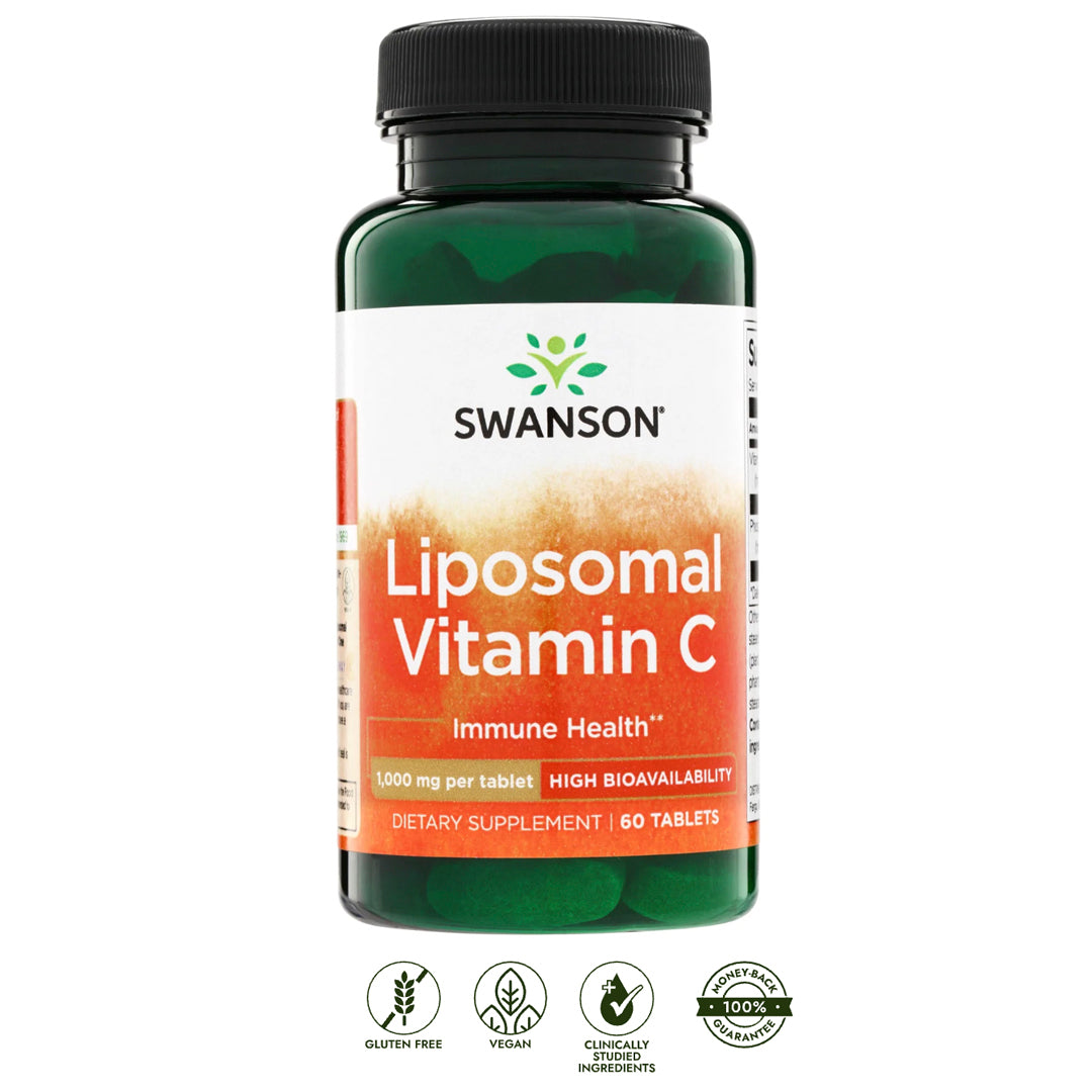 Vitamina C LIPOSOMAL 1000 mg (60 Tabletas) Swanson