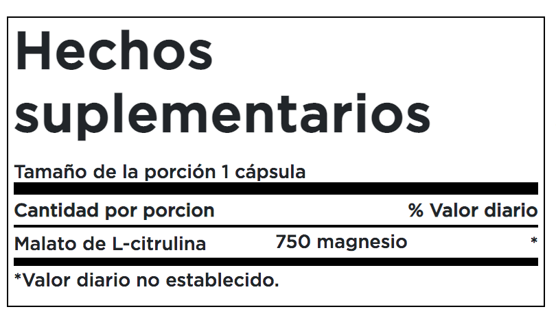 L-Citrulline Malate (60 cápsulas)