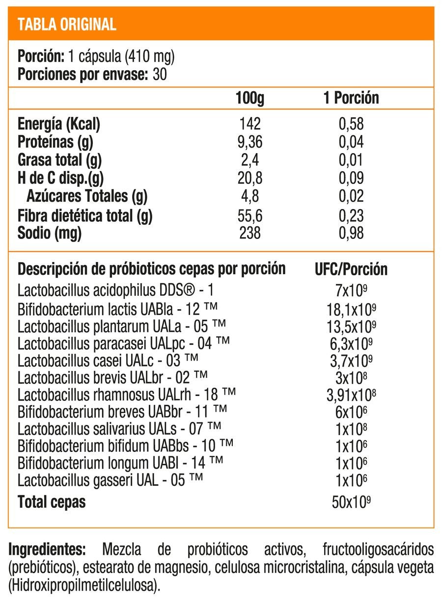 Probiotix High Potency, 50 Bill UFC (30 caps)