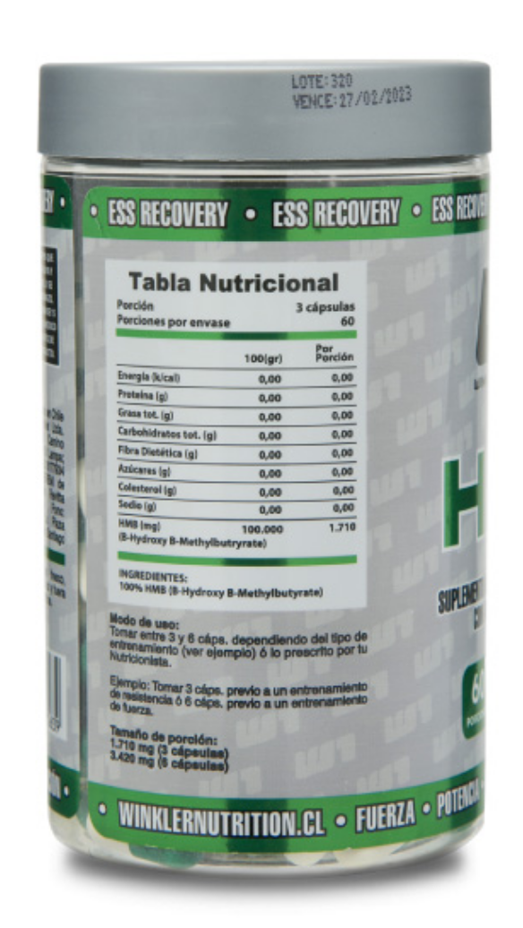 HMB-Pro 180 cápsulas (60 servicios)