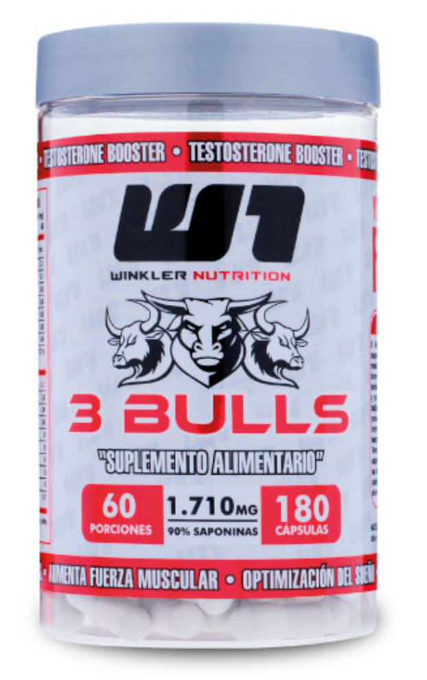 Pro Hormonal 3Bulls Tribulus 180 caps. (60 porciones)