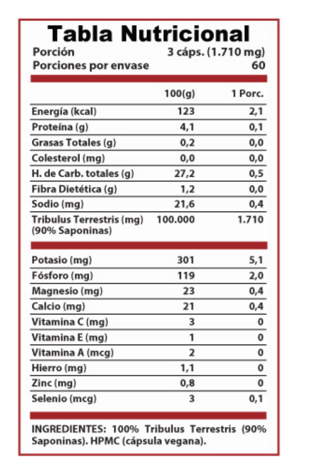 Pro Hormonal 3Bulls Tribulus 180 caps. (60 porciones)