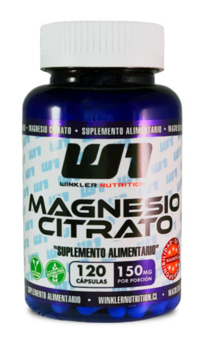 Magnesio Citrato (120 cápsulas)  60 servicios