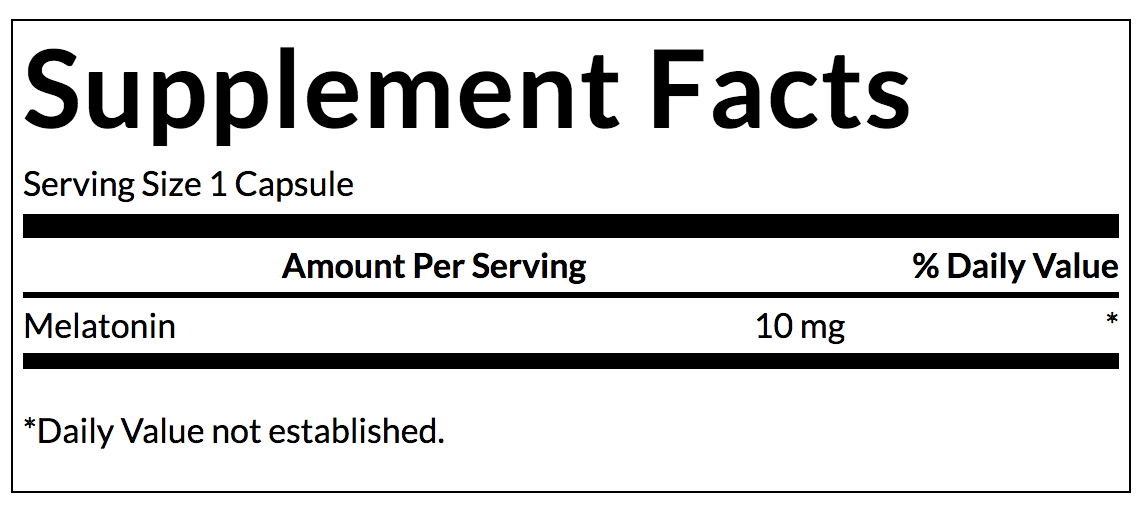 Melatonina 10mg (60 cápsulas)