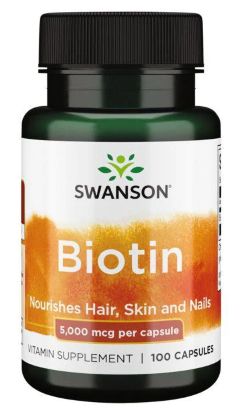 Biotina 5.000 mcg (100 cápsulas)