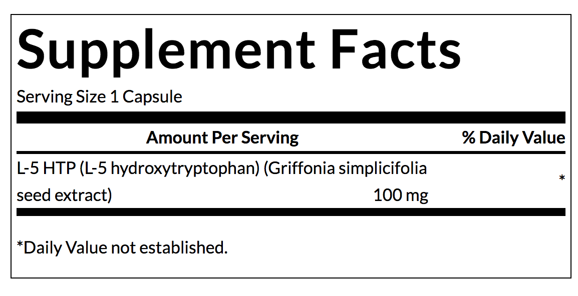 5-HTP 100mg (60 cap) Swanson--One Nutrition-SWANSON