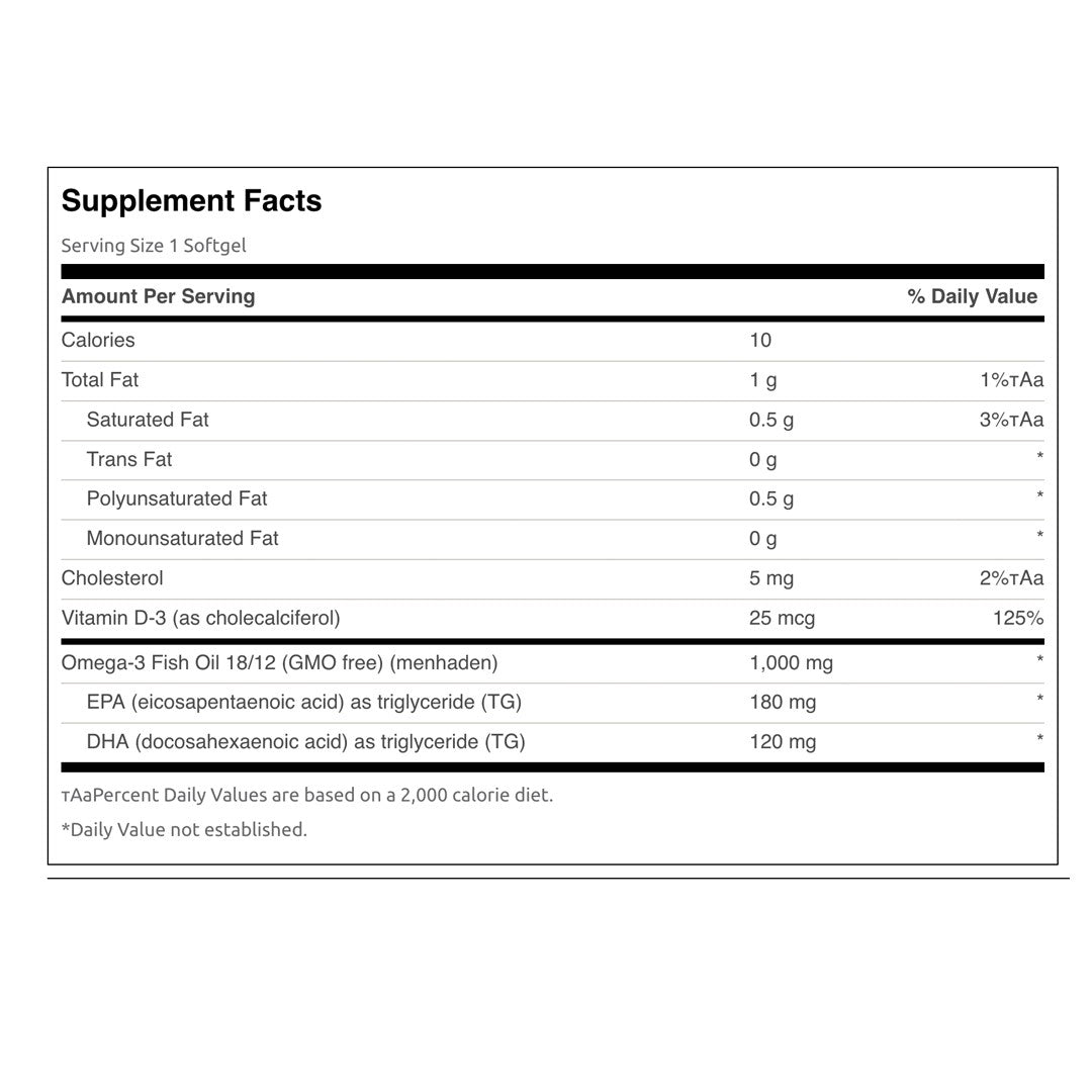 Omega 3 + vitamina D (60 Softgel)  Swanson--One Nutrition-SWANSON