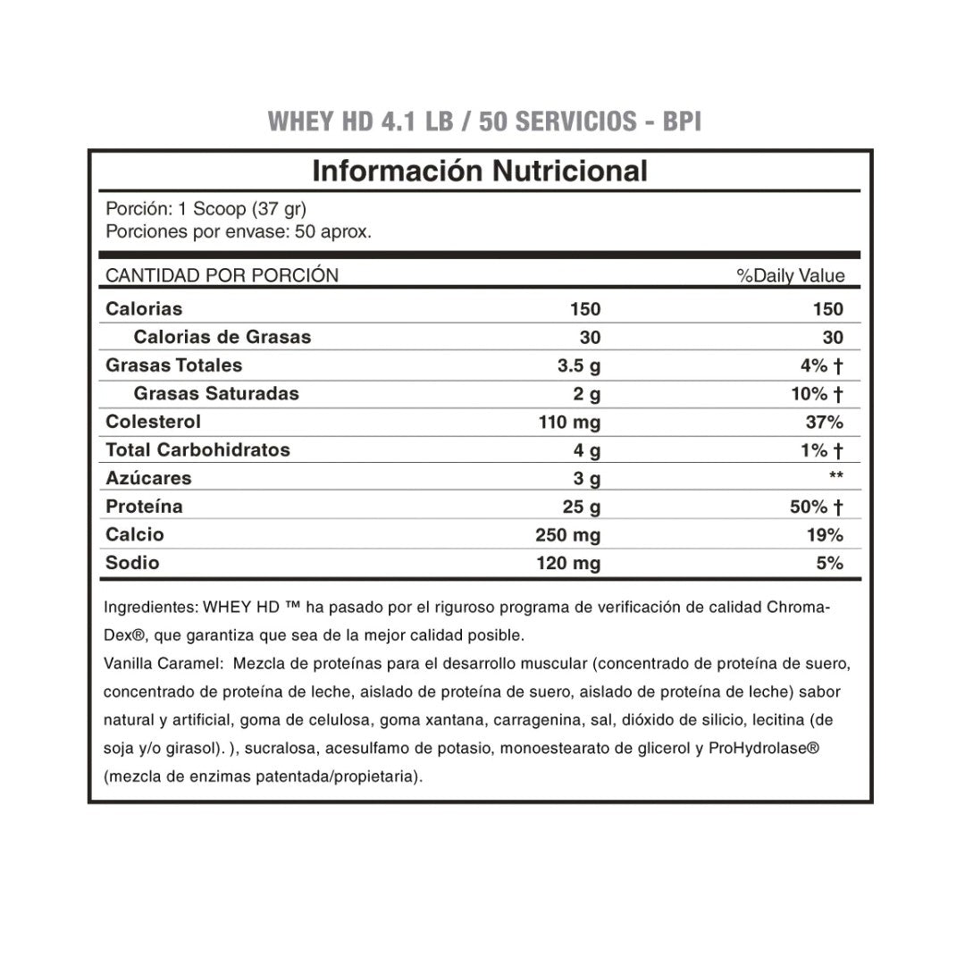 Whey HD (4.1lb) BPI--One Nutrition-BPI SPORTS