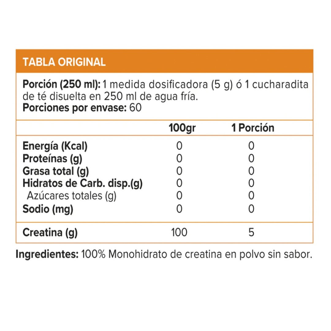 CREATINA (300 GR) MONOHIDRATO NUTREX--One Nutrition-NUTREX