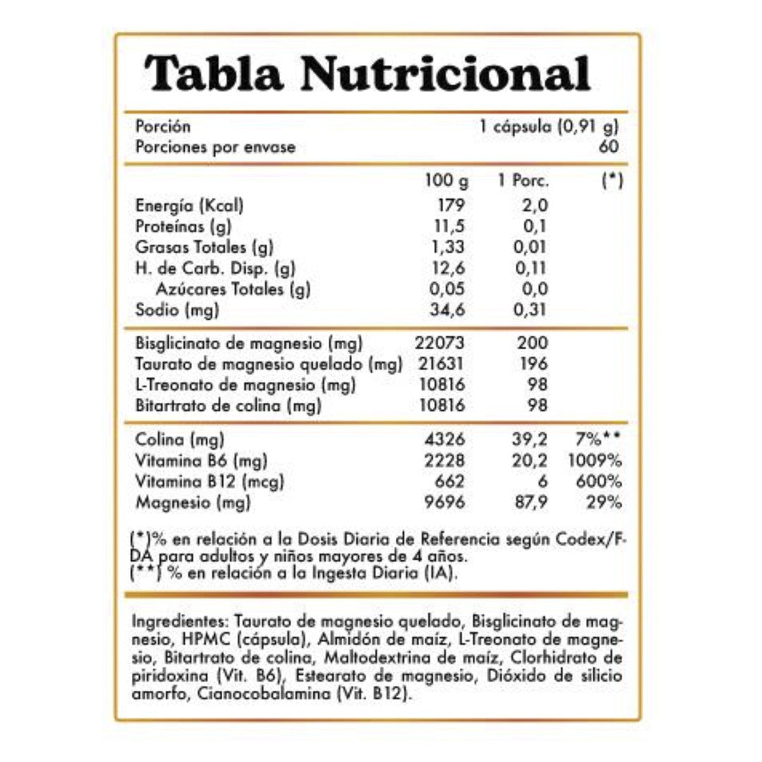 Magnesio Quelado (60 cap) Revitta-Vitaminas,salud-One Nutrition-WINKLER NUTRITION