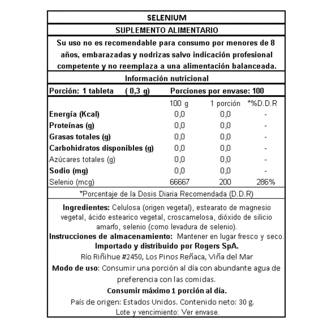 Selenium (200 mcg) 100 tab Nature`s Truth--One Nutrition-NATURE´S TRUTH