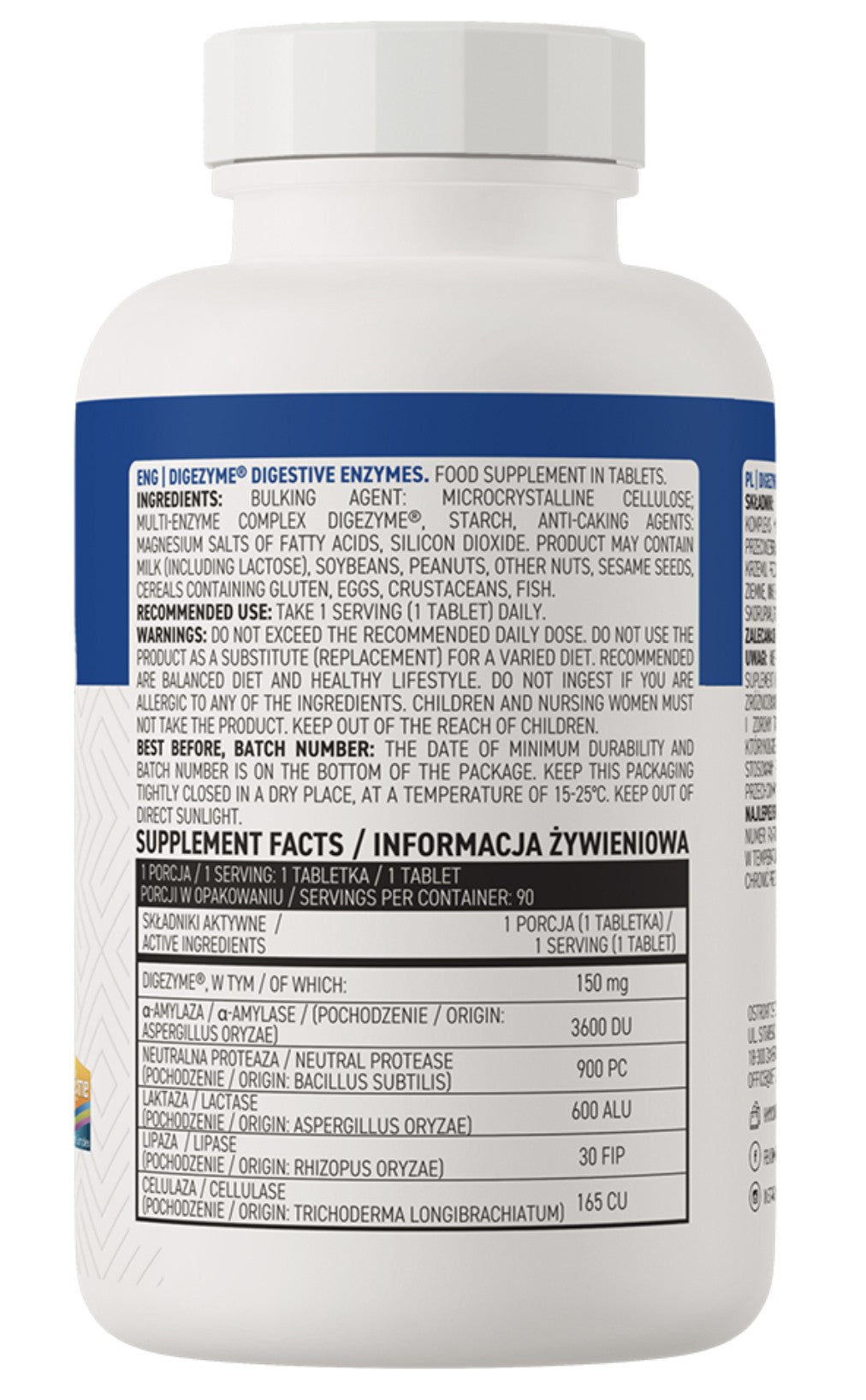 DIGEZYME (90 TAB) OSTROVIT--One Nutrition-OSTROVIT