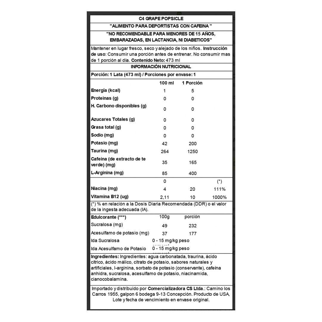 ENERGÉTICA C4 SMART ENERGY (473 ml)--One Nutrition-CELLUCOR