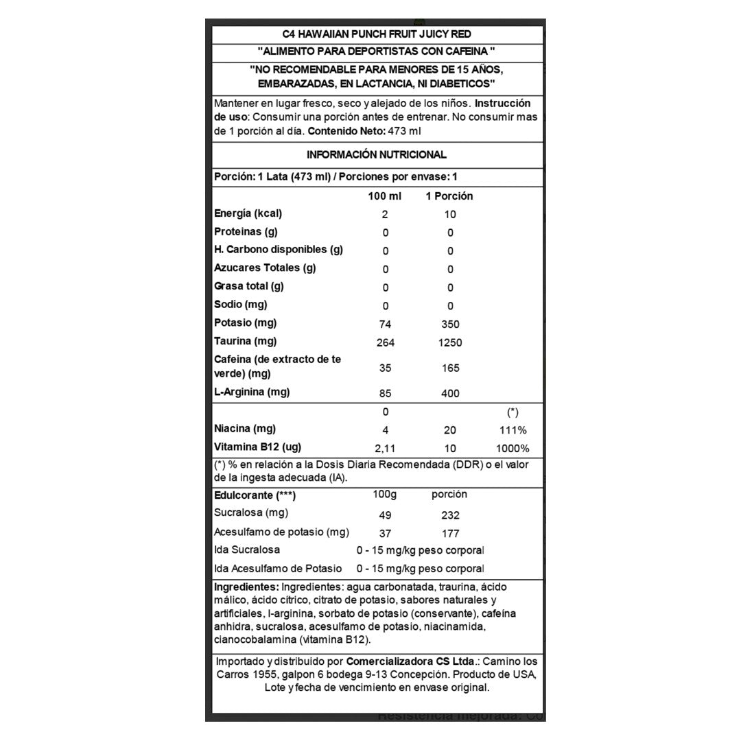 ENERGÉTICA C4 SMART ENERGY (473 ml)--One Nutrition-CELLUCOR