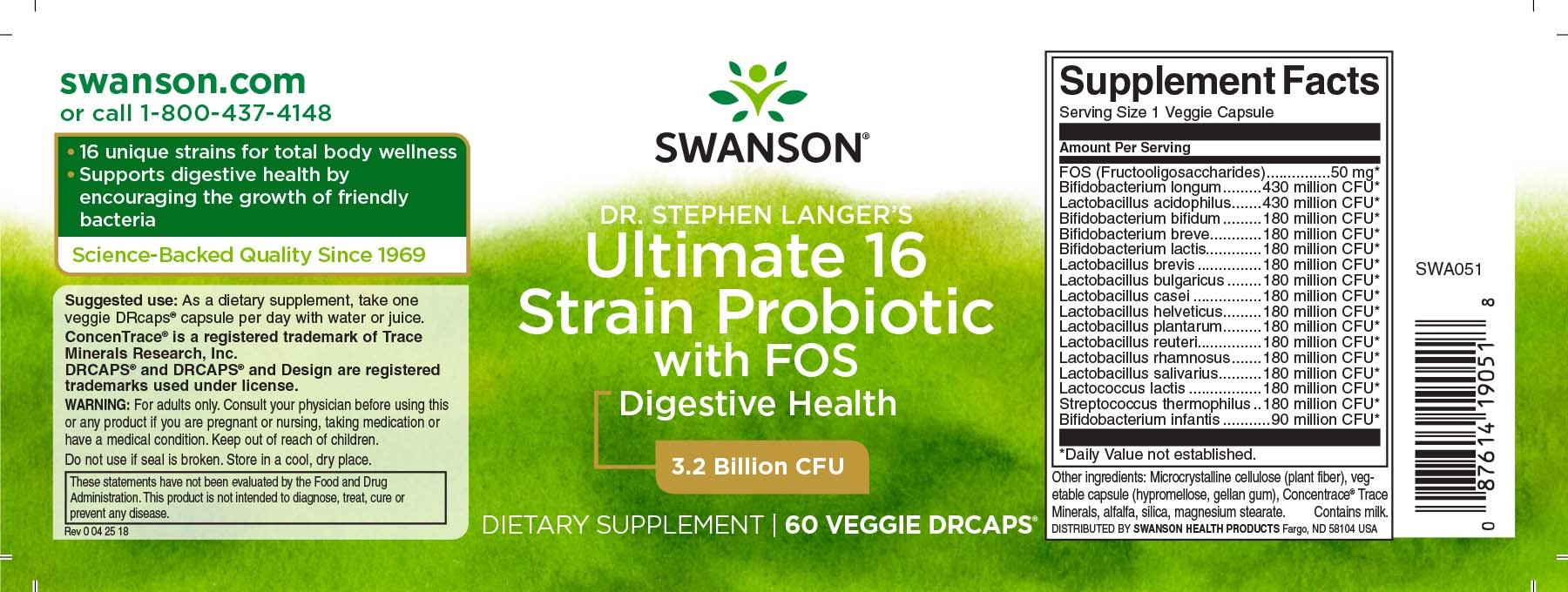 ULTIMATE PROBIOTIC FORMULA (60 capsulas)