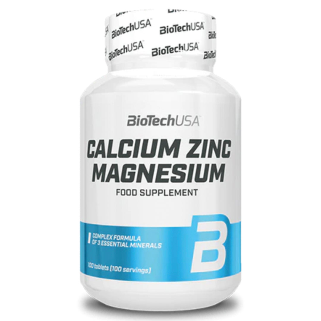 Calcium Zinc Magnesium (100 tab) BiotechUSA-Vitaminas,salud-One Nutrition-BiotechUSA