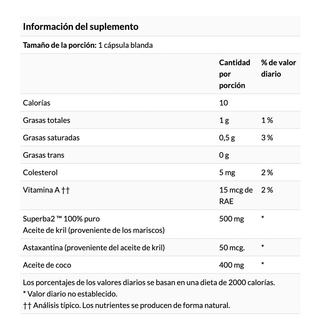 Krill Oil Con Aceite De Coco (30 Softgel) Swanson-krill oil-One Nutrition-Swanson