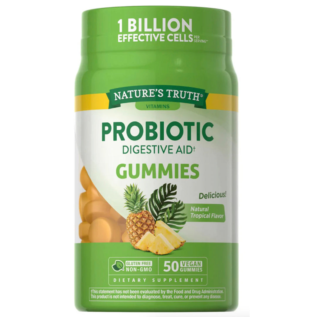 Gomitas de Probióticos - 50 Gomitas Veganas Nature´s Truth-probióticos- prebiotico-One Nutrition-Nature´s Truth