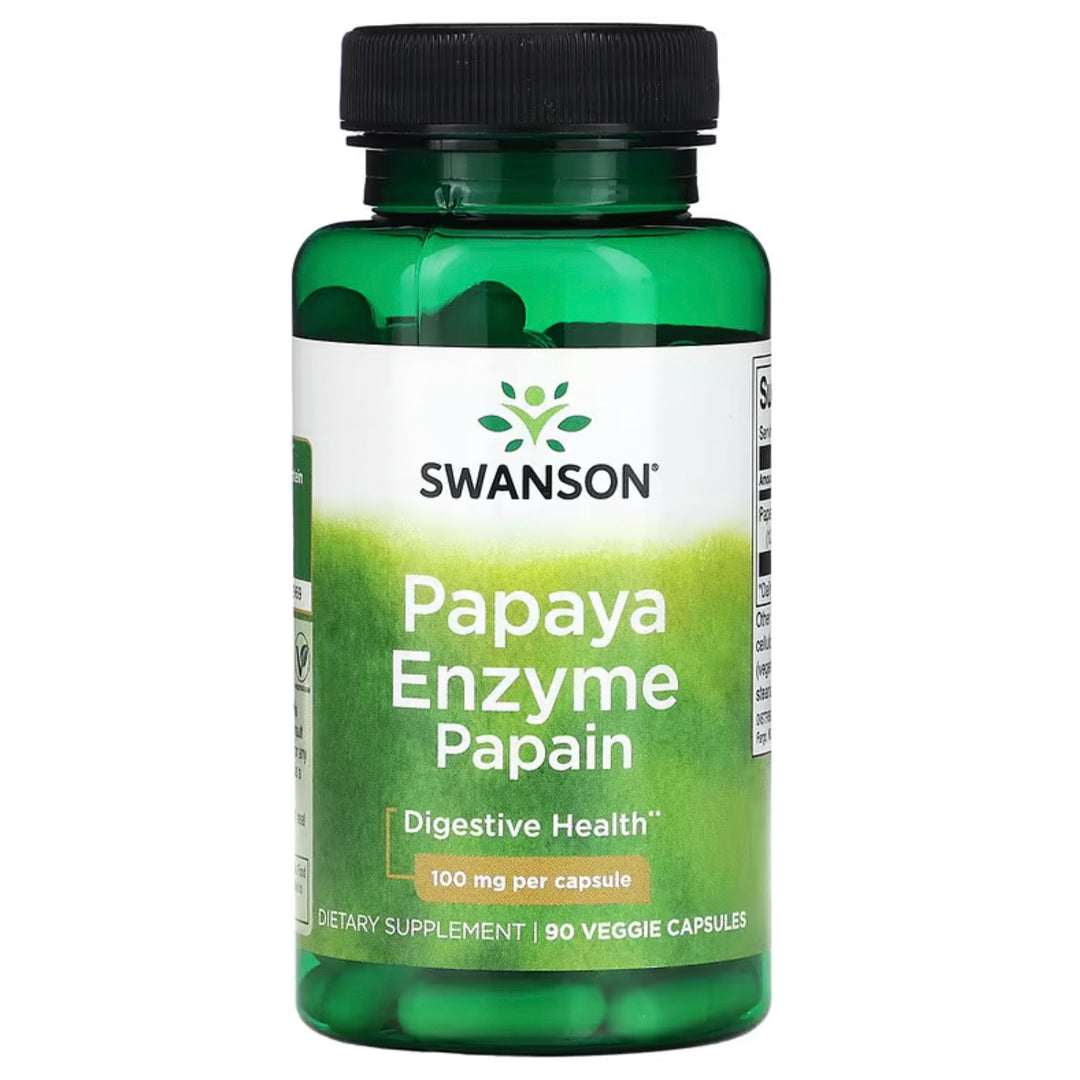 Papaya Enzime 100 Mg (90 cap vegetales) Swanson-Vitaminas,salud-One Nutrition-Swanson