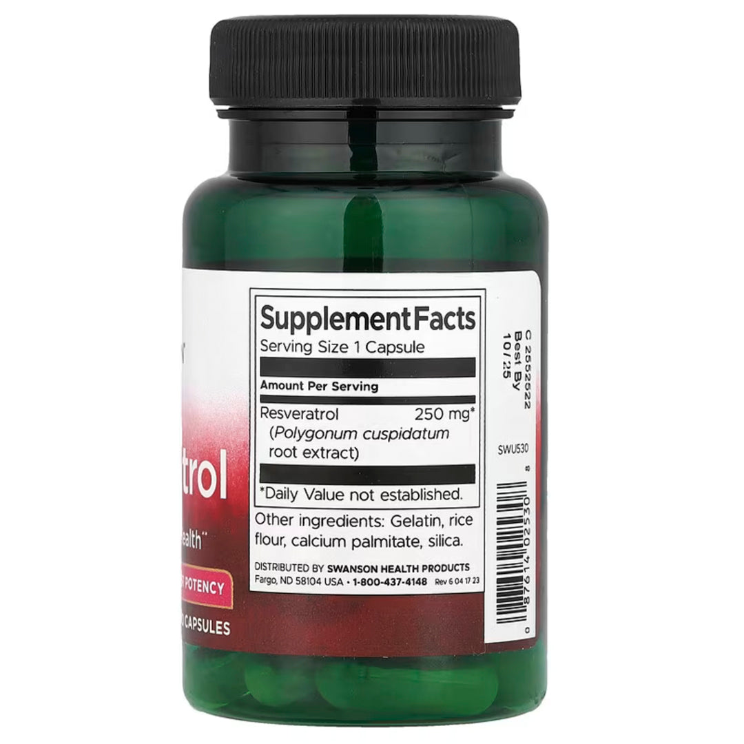 Resveratrol 250 Mg (30 cap) Swanson-Vitaminas,salud-One Nutrition-Swanson