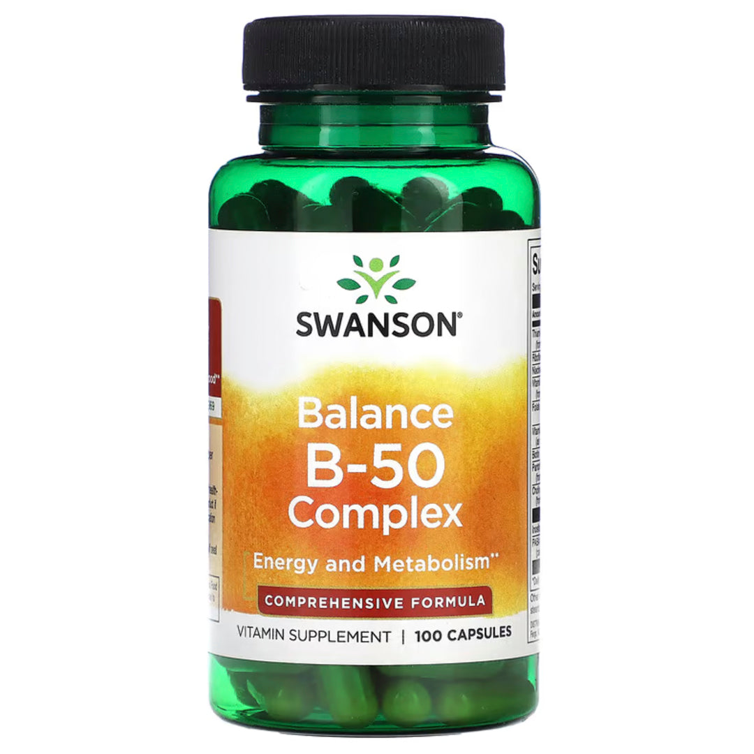 Balance B-50 Complex (100 cap) Swanson-Vitaminas,salud-One Nutrition-Swanson