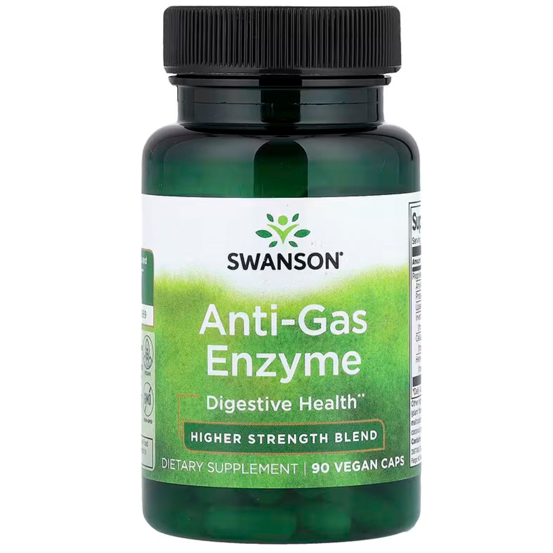 ANTI-GAS ENZYME (90 Cápsulas Veganas) Swanson