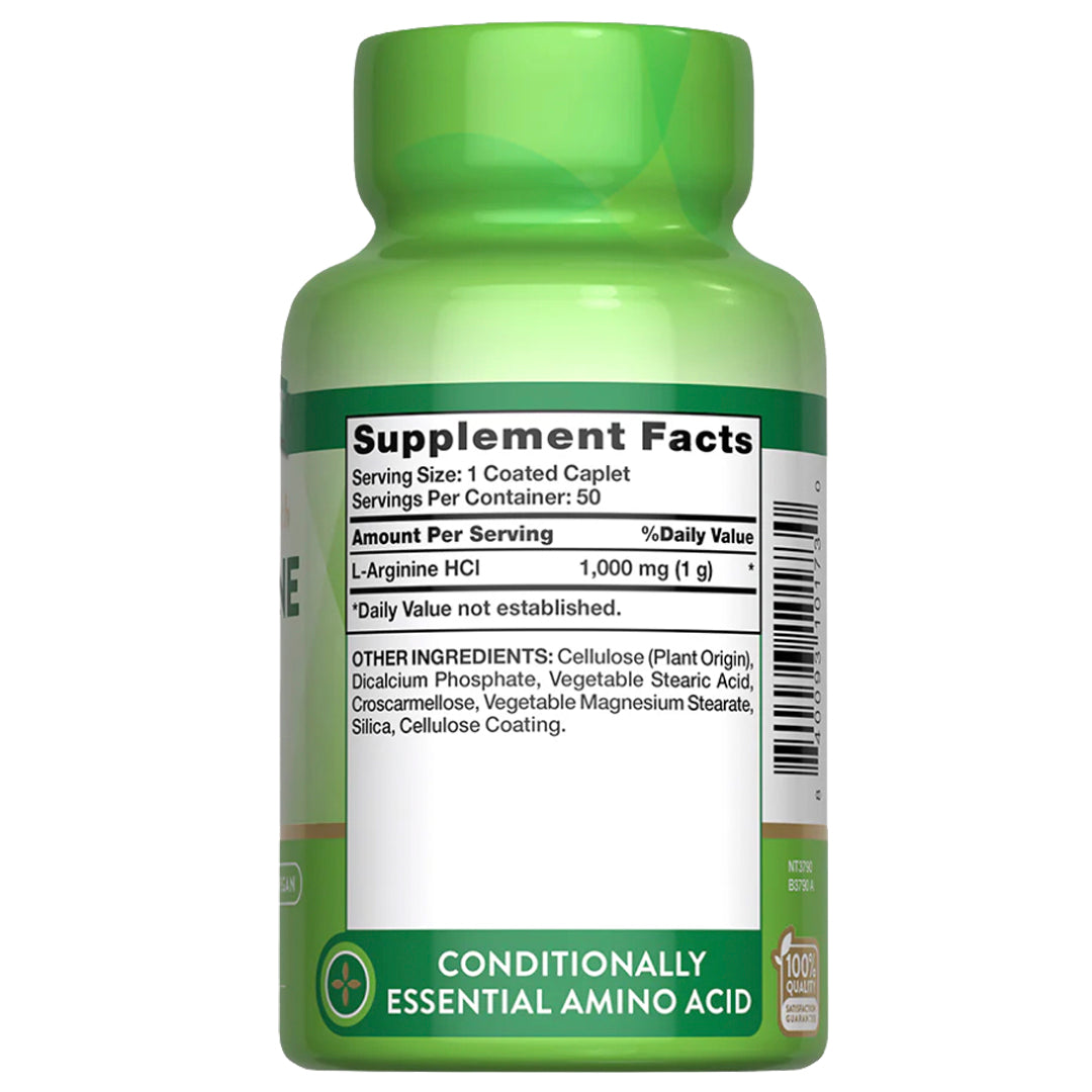 L-ARGININE HCL 1000 MG (50 Cápsulas) Nature´s Truth