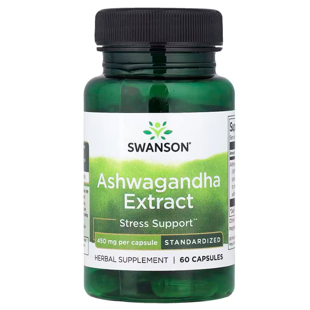 ASHWAGANDHA  EXTRACT (450 Mg) 60 capsulas Swanson
