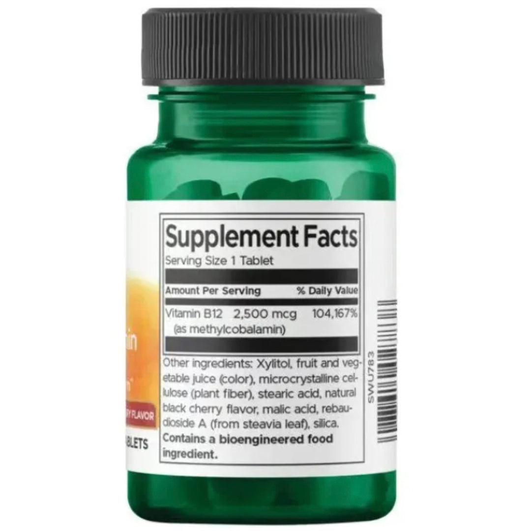 B12 (2.500 MCG) 60 TABLETAS VEGANAS SWANSON