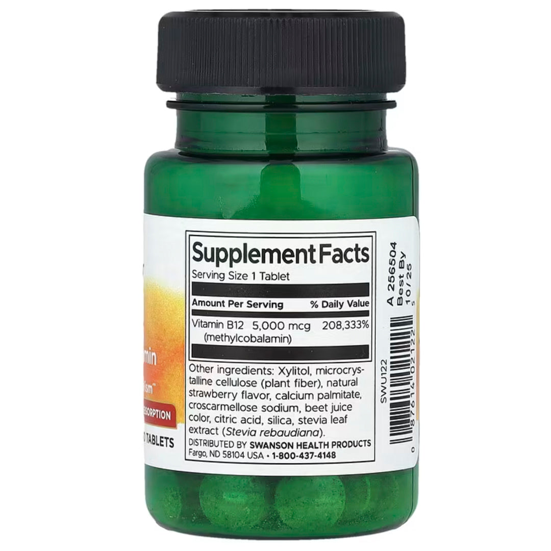 B12 (5,000 MCG) 60 TAB SWANSON