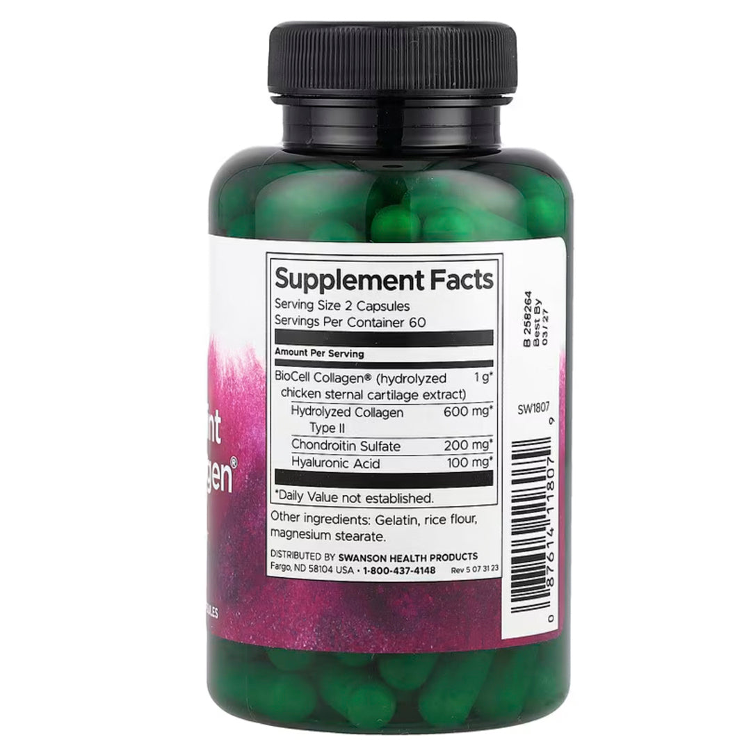 BioCell Collagen® piel y las articulaciones (120 cap) Swanson--One Nutrition-SWANSON