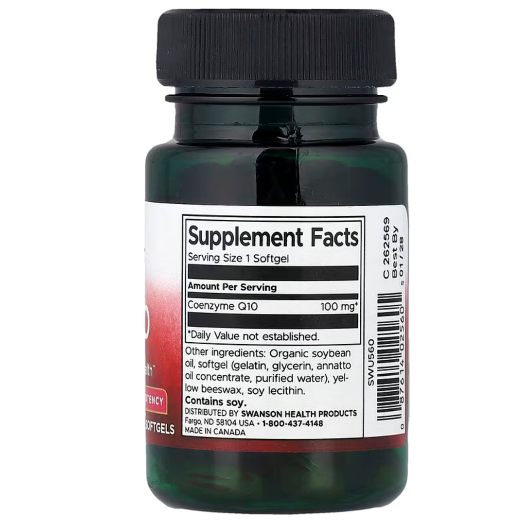 CoQ10 100 Mg (50 Cápsulas veganas) Swanson