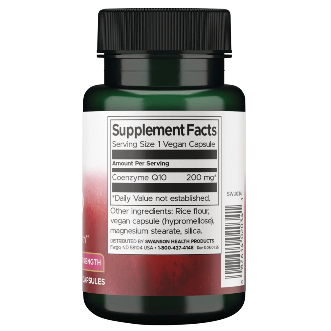 CoQ10 200 Mg (30 Cápsulas veganas) Swanson