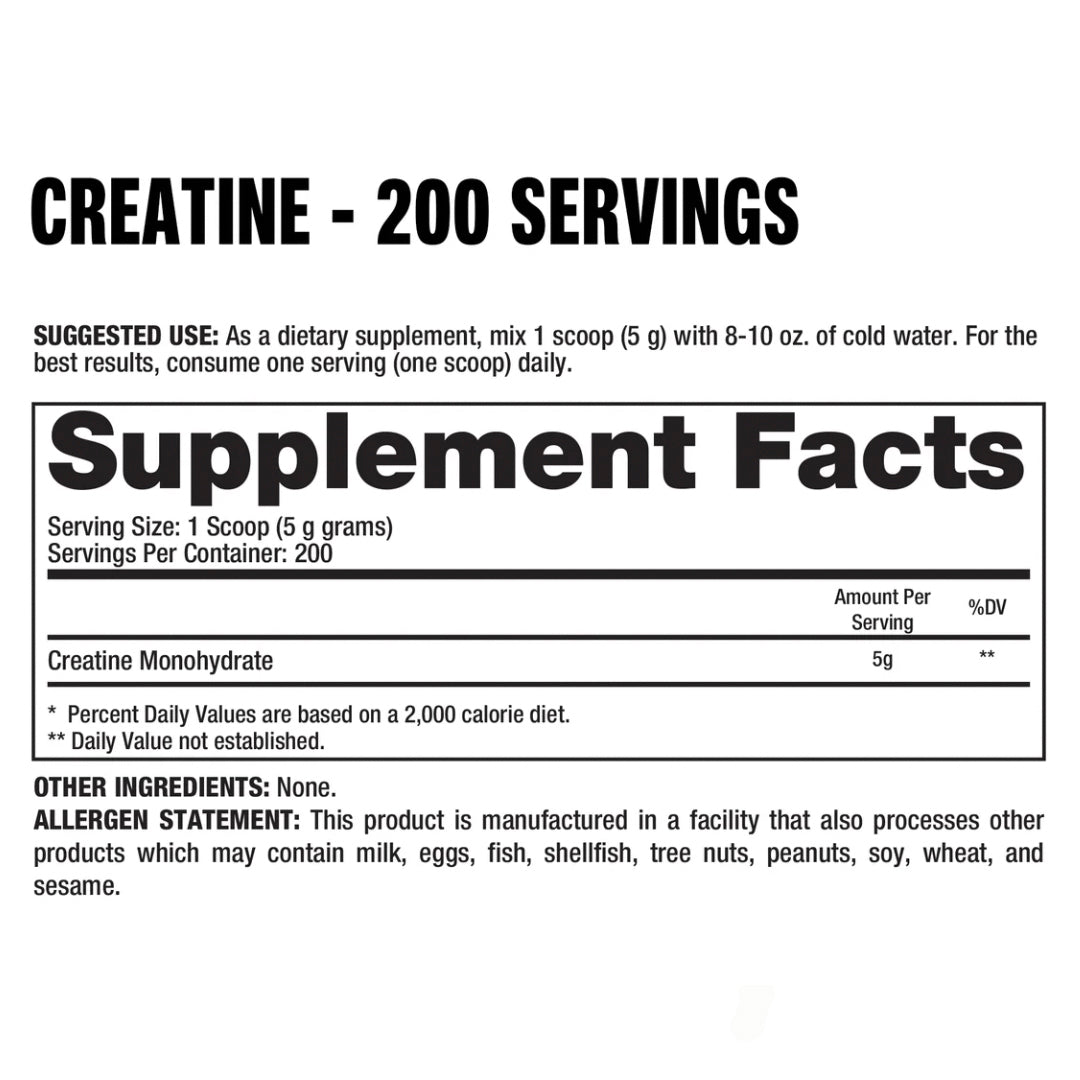 Creatina Monohidrato 1 KG! Dragon Pharma
