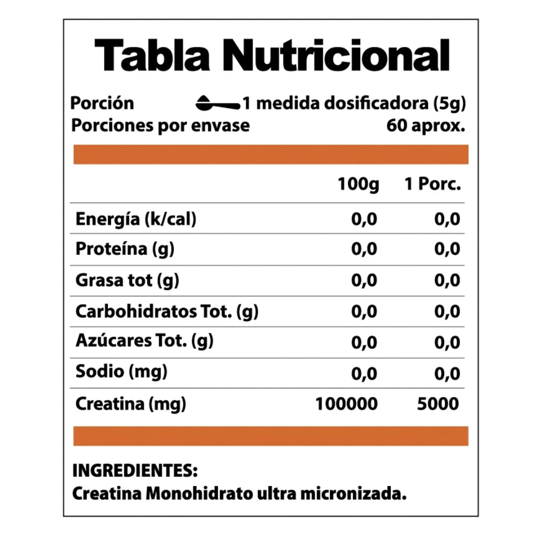 Creatina Monohidrato (300 Gr) Winkler Nutrition