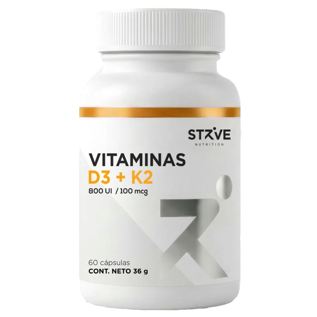 D3 - K2 (60 Cápsulas) STRIVE