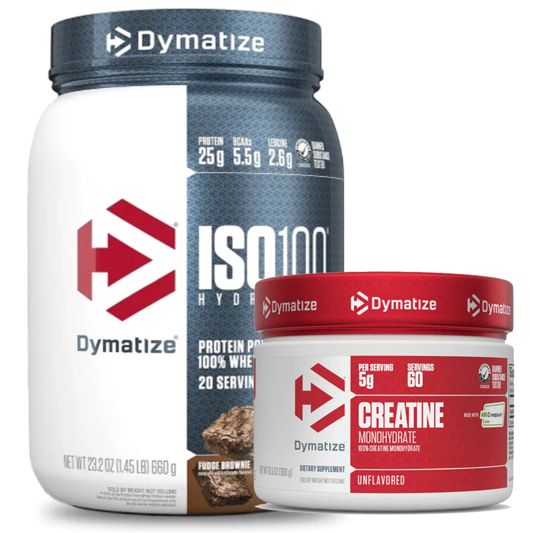 ISO 100 1.4 LB DYMATIZE + CREATINA CREAPURE 300 GR DYMATIZE