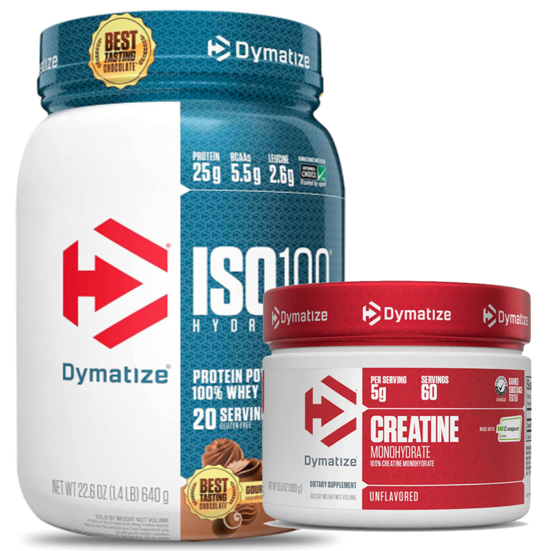 ISO 100 1.4 LB DYMATIZE + CREATINA CREAPURE 300 GR DYMATIZE