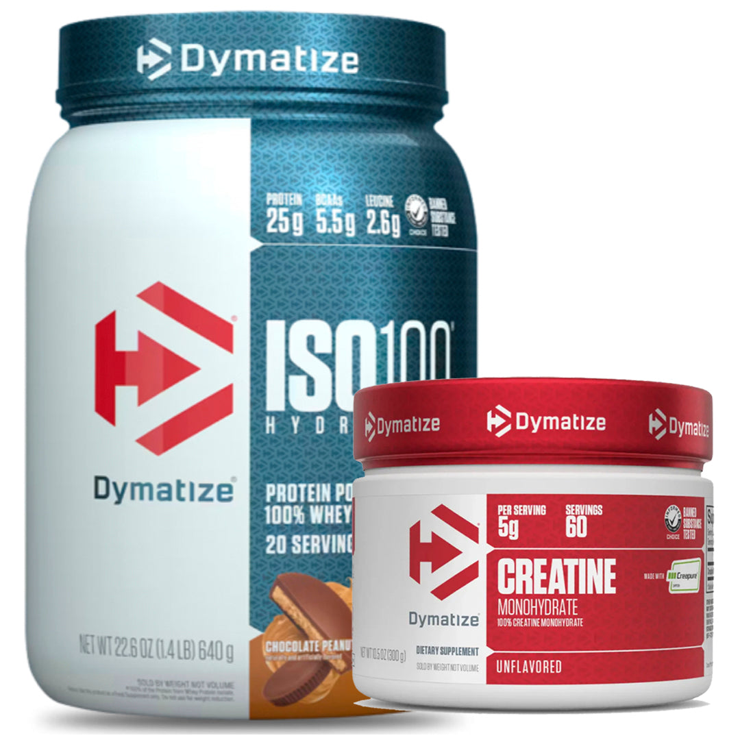 ISO 100 1.4 LB DYMATIZE + CREATINA CREAPURE 300 GR DYMATIZE