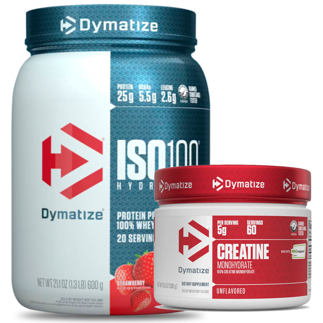 ISO 100 1.4 LB DYMATIZE + CREATINA CREAPURE 300 GR DYMATIZE