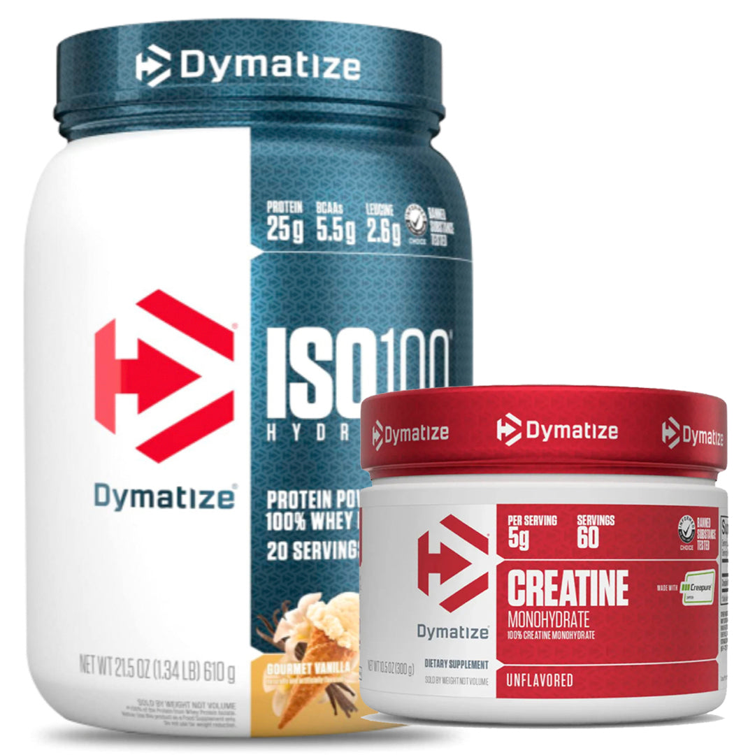 ISO 100 1.4 LB DYMATIZE + CREATINA CREAPURE 300 GR DYMATIZE