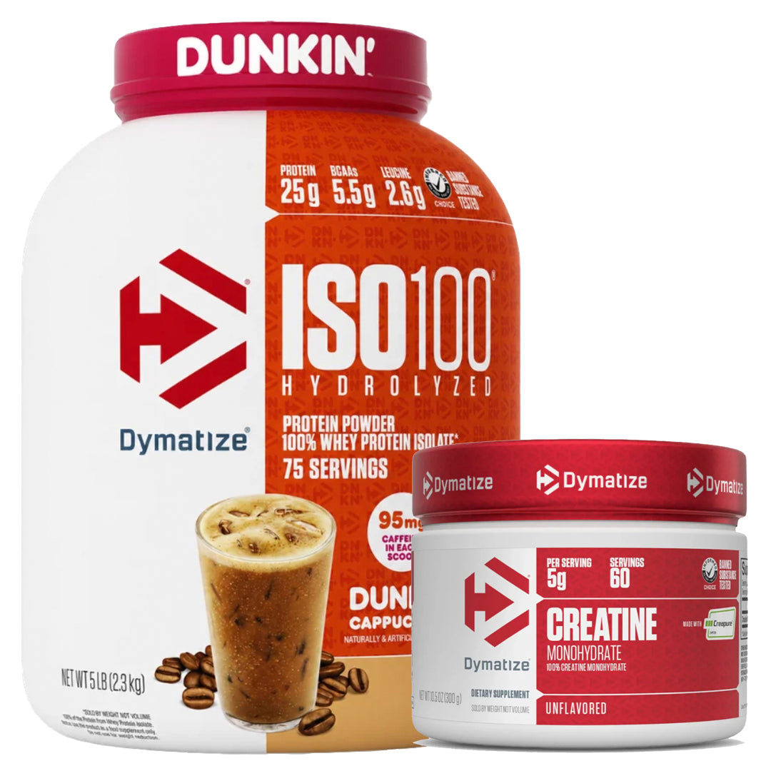 ISO 100 5LB DYMATIZE + CREATINA CREAPURE 300 GR DYMATIZE