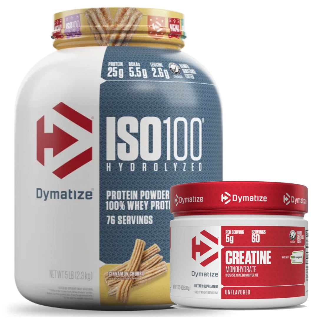 ISO 100 5LB DYMATIZE + CREATINA CREAPURE 300 GR DYMATIZE