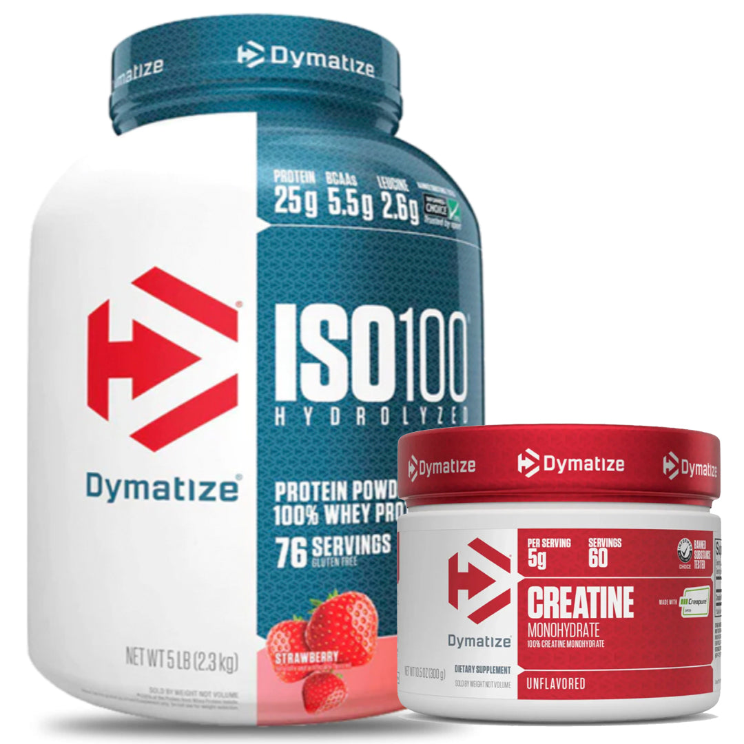 ISO 100 5LB DYMATIZE + CREATINA CREAPURE 300 GR DYMATIZE